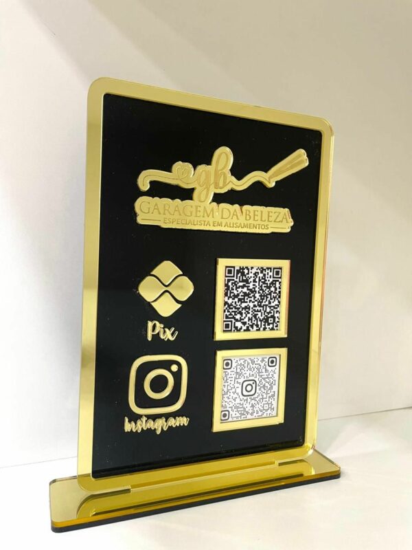 Placa PIX + Instagram + WhatsApp - Image 2