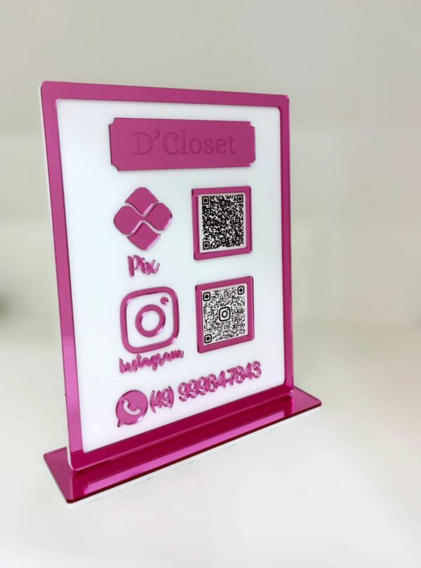 Placa PIX + Instagram + WhatsApp - Image 4